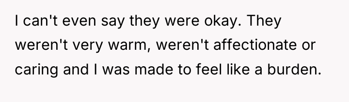 I can't even say they were okay. They weren't very...
