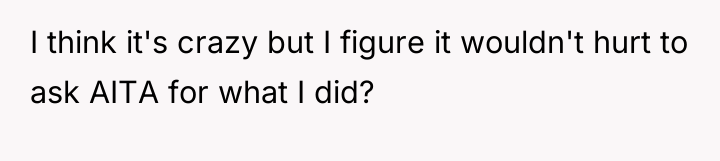 I think it's crazy but I figure it wouldn't hurt...