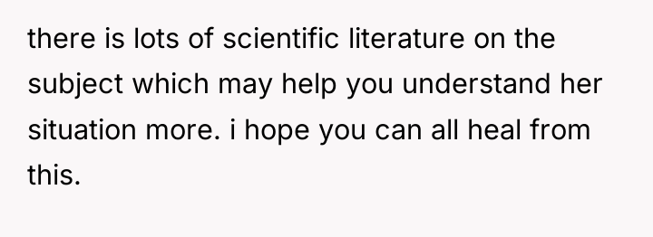 there is lots of scientific literature on the subject which...