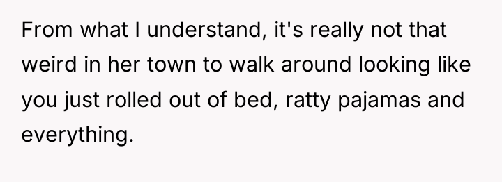 From what I understand, it's really not that weird in...