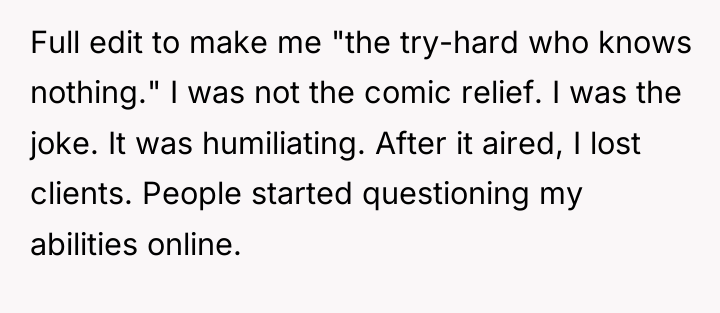 Full edit to make me "the try-hard who knows nothing."...