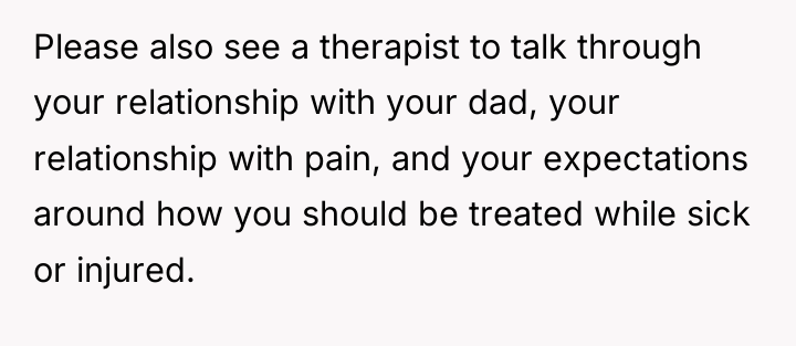 Please also see a therapist to talk through your relationship...