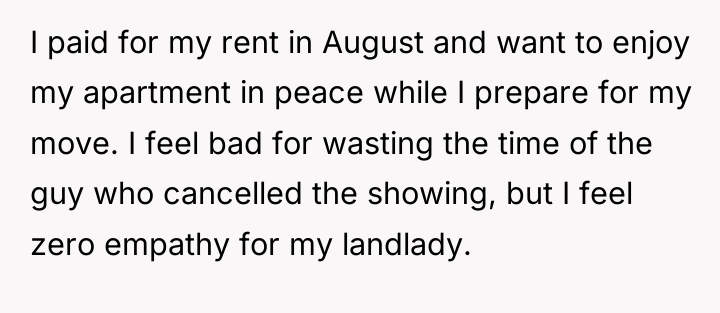 I paid for my rent in August and want to...