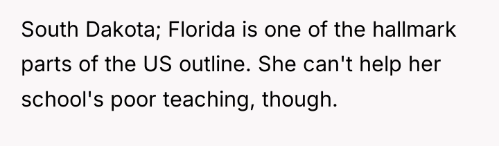 South Dakota; Florida is one of the hallmark parts of...