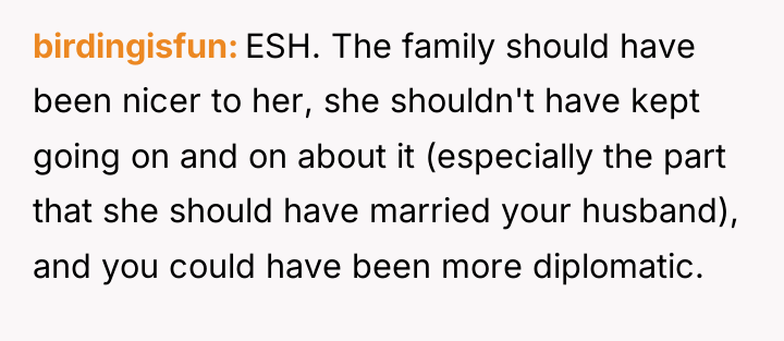 birdingisfun ESH. The family should have been nicer to her,...