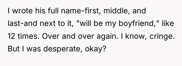 I wrote his full name-first, middle, and last-and next to...