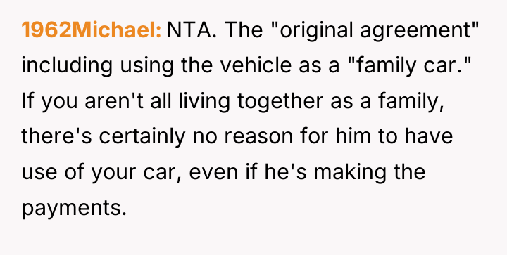 1962Michael NTA. The "original agreement" including using the vehicle as...
