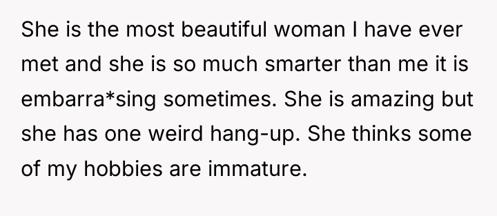 She is the most beautiful woman I have ever met...