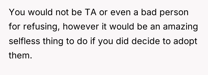 You would not be TA or even a bad person...