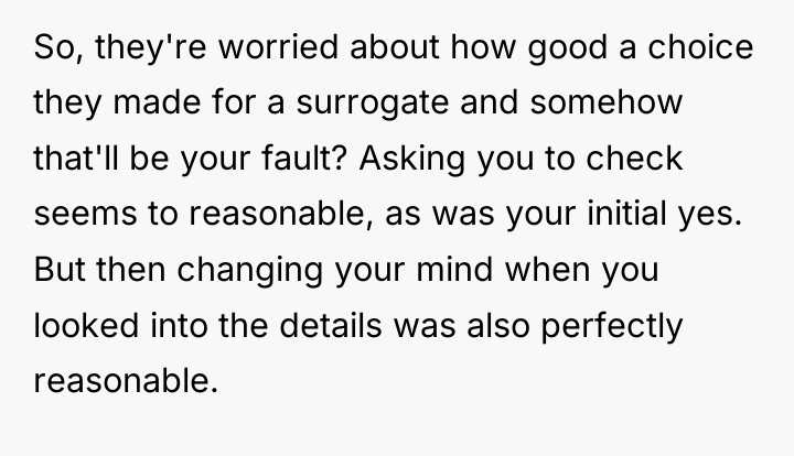 So, they're worried about how good a choice they made...