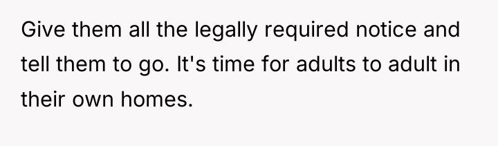 Give them all the legally required notice and tell them...