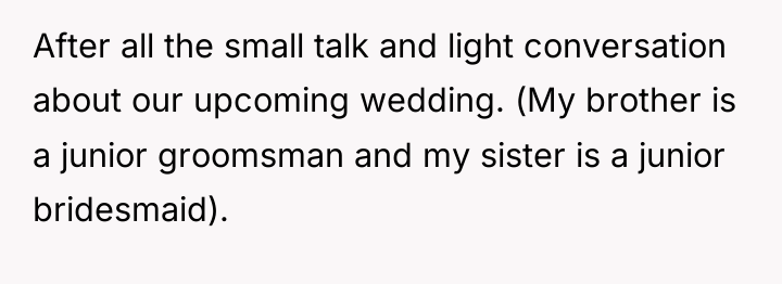 After all the small talk and light conversation about our...