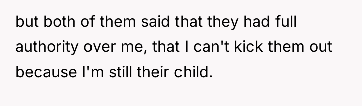 but both of them said that they had full authority...