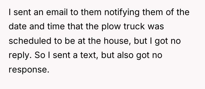 I sent an email to them notifying them of the...