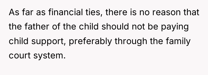 As far as financial ties, there is no reason that...