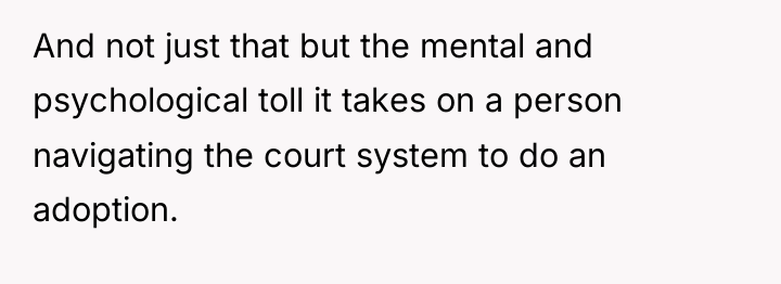 And not just that but the mental and psychological toll...