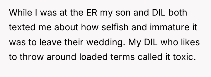 While I was at the ER my son and DIL...