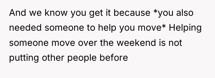 And we know you get it because *you also needed...