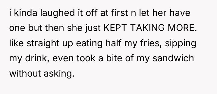 i kinda laughed it off at first n let her...
