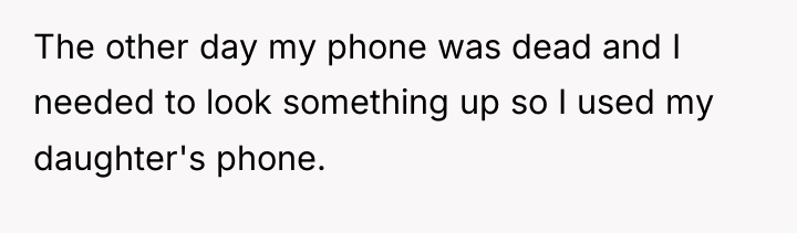 The other day my phone was dead and I needed...