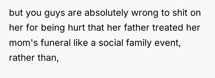 but you guys are absolutely wrong to shit on her...