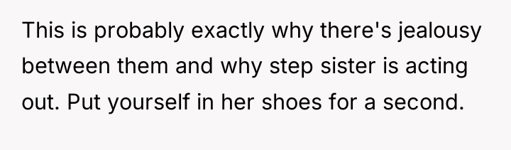 This is probably exactly why there's jealousy between them and...