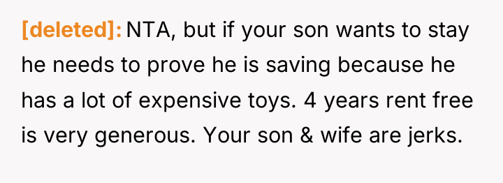 [deleted] NTA, but if your son wants to stay he...