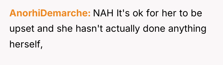 AnorhiDemarche NAH It's ok for her to be upset and...