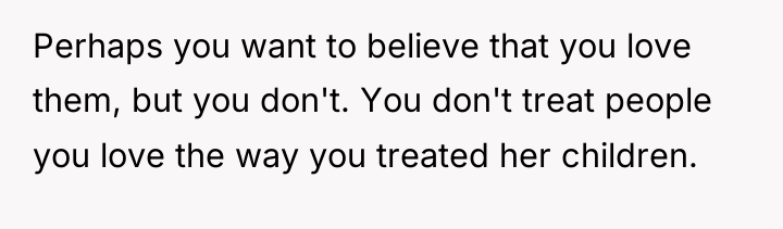 Perhaps you want to believe that you love them, but...
