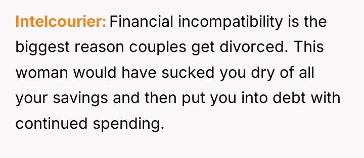 Intelcourier Financial incompatibility is the biggest reason couples get divorced....
