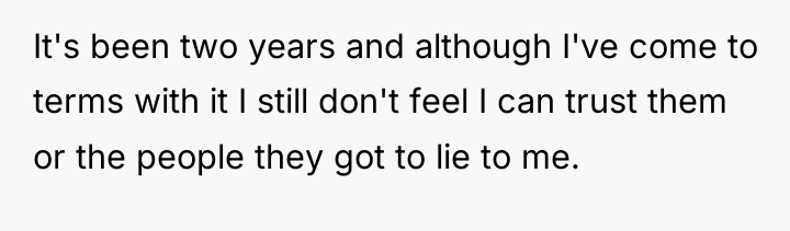 It's been two years and although I've come to terms...