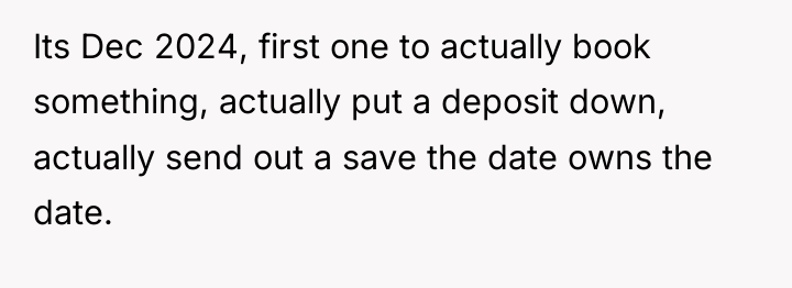 Its Dec 2024, first one to actually book something, actually...