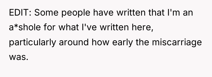 EDIT: Some people have written that I'm an a*shole for...