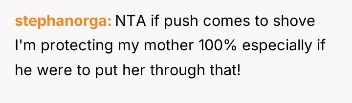 stephanorga NTA if push comes to shove I'm protecting my...