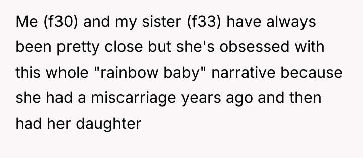 Me (f30) and my sister (f33) have always been pretty...