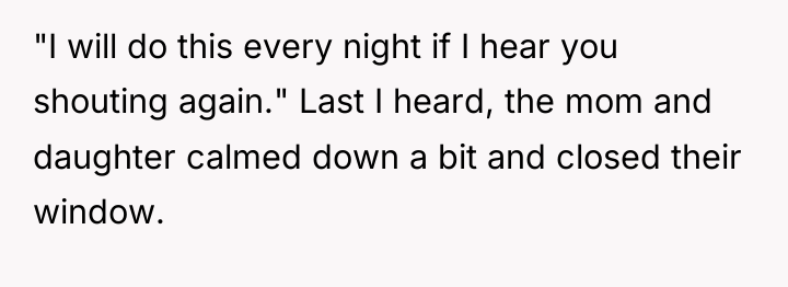 "I will do this every night if I hear you...