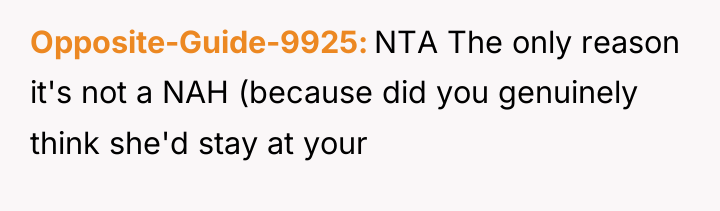 Opposite-Guide-9925 NTA The only reason it's not a NAH (because...