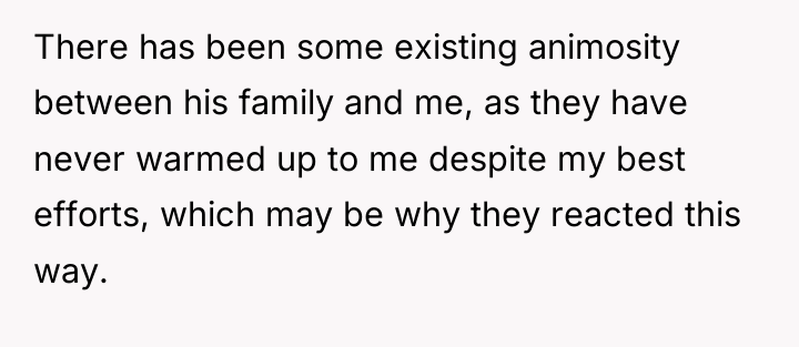 There has been some existing animosity between his family and...