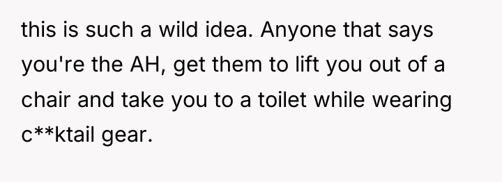 this is such a wild idea. Anyone that says you're...