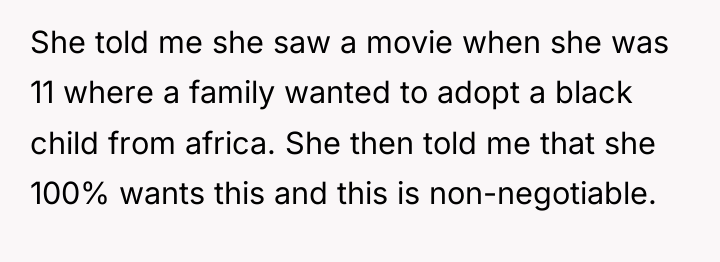 She told me she saw a movie when she was...