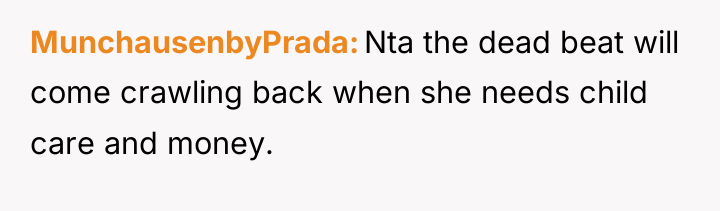 MunchausenbyPrada Nta the dead beat will come crawling back when...