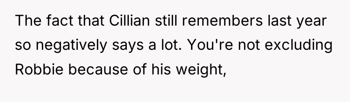The fact that Cillian still remembers last year so negatively...