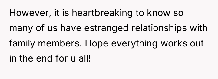However, it is heartbreaking to know so many of us...