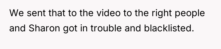 We sent that to the video to the right people...