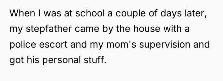 When I was at school a couple of days later,...