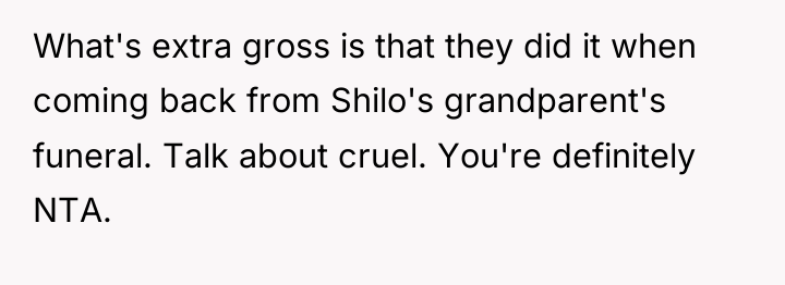 What's extra gross is that they did it when coming...