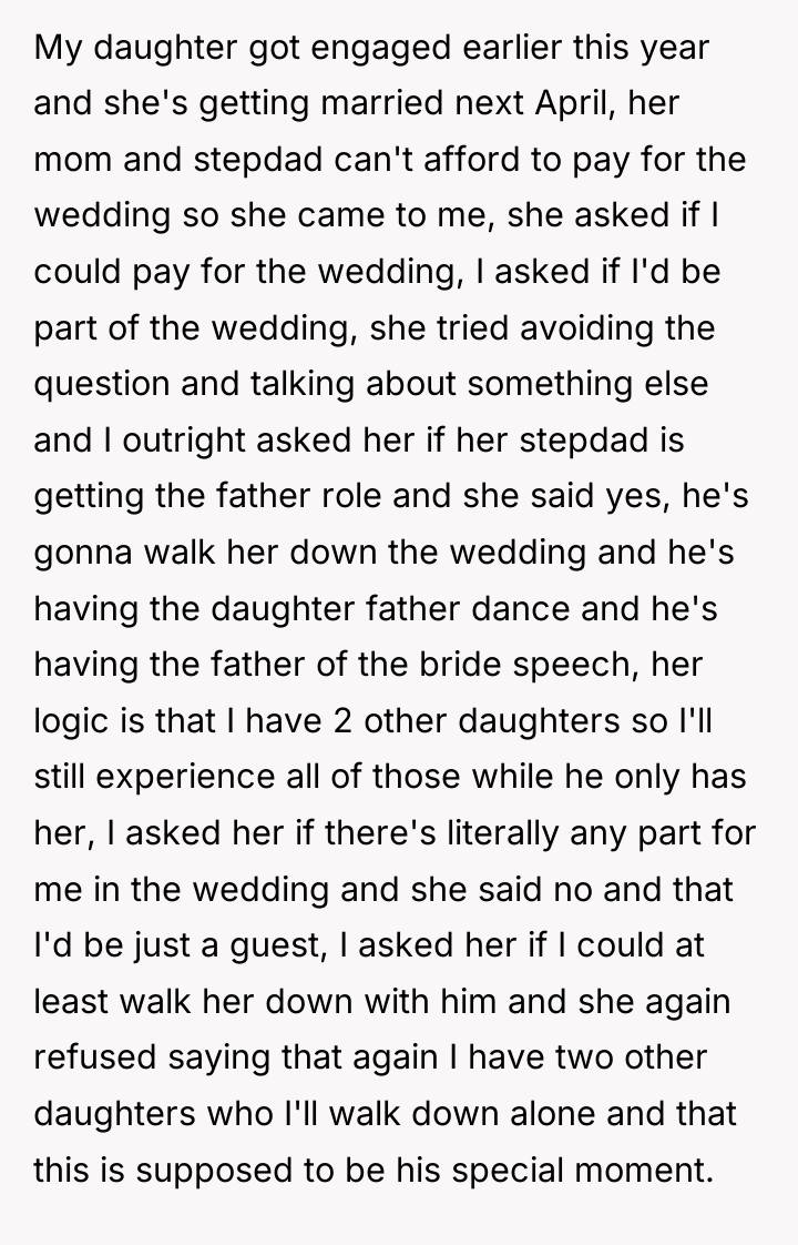 My daughter got engaged earlier this year and she's getting...