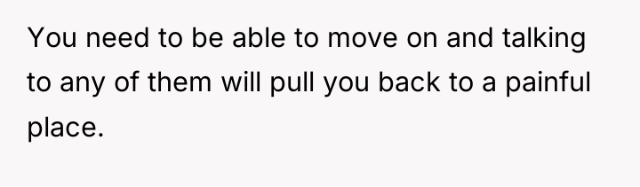 You need to be able to move on and talking...