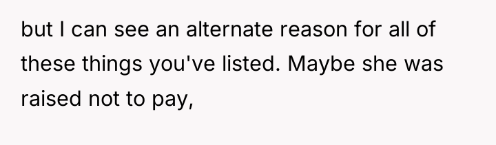 but I can see an alternate reason for all of...