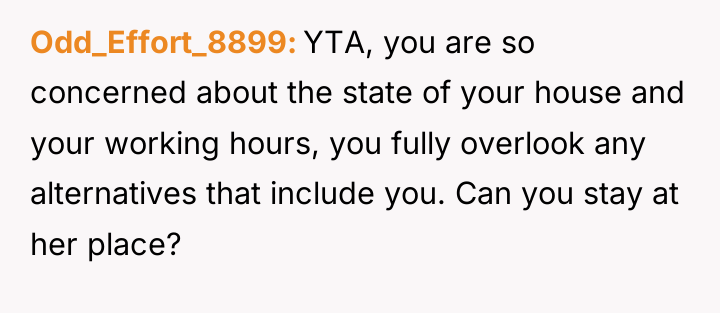 Odd_Effort_8899 YTA, you are so concerned about the state of...